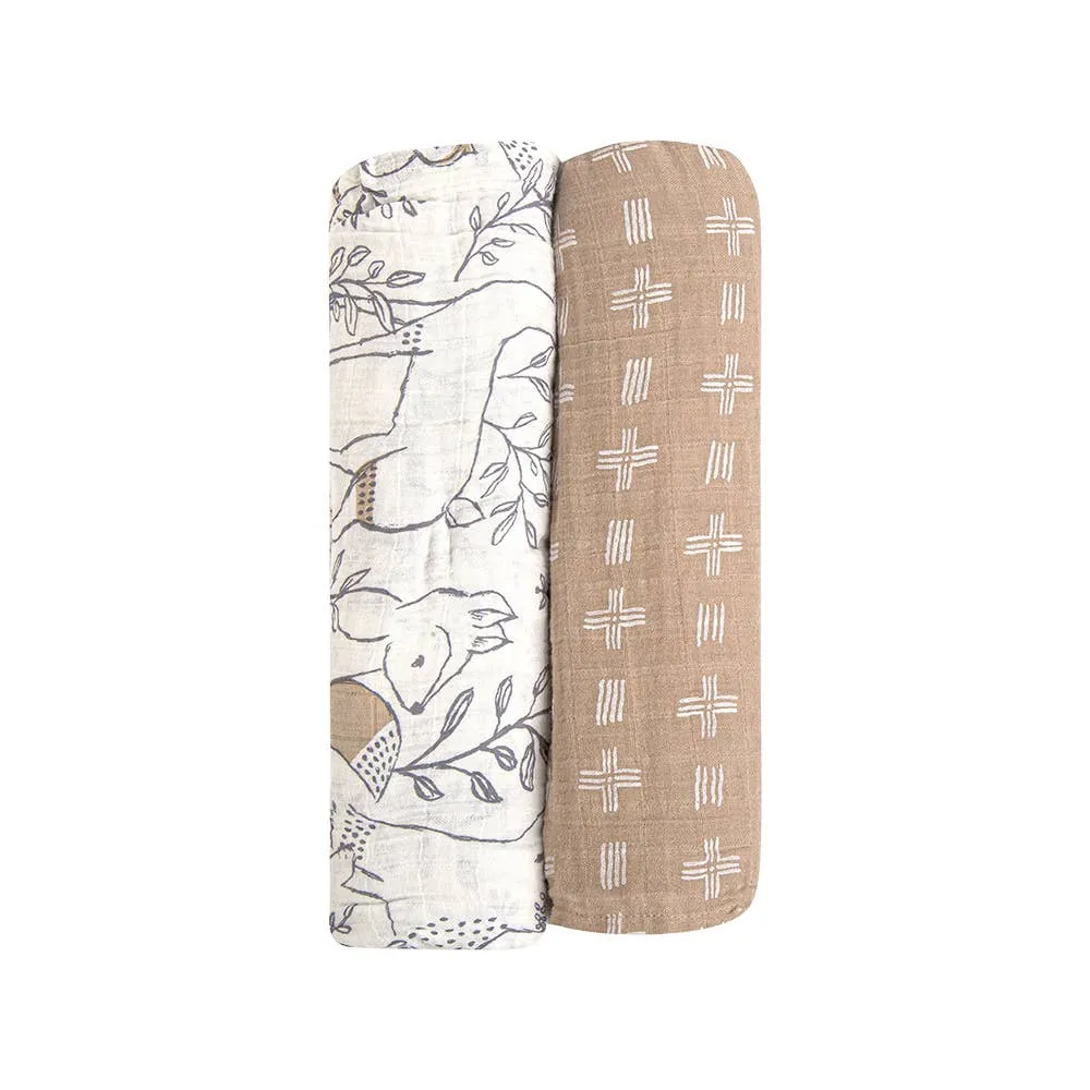 2-Pc. Swaddle Wraps - Ezra by Crane Baby
