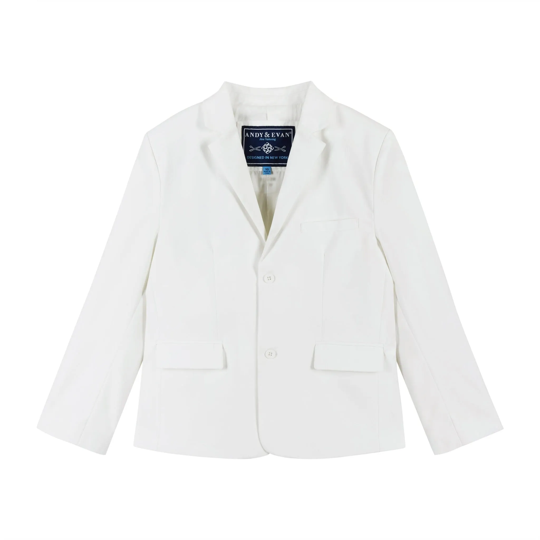 4-piece Suit Set (size 8-14 Years) | White Babykids_Andy-Evan