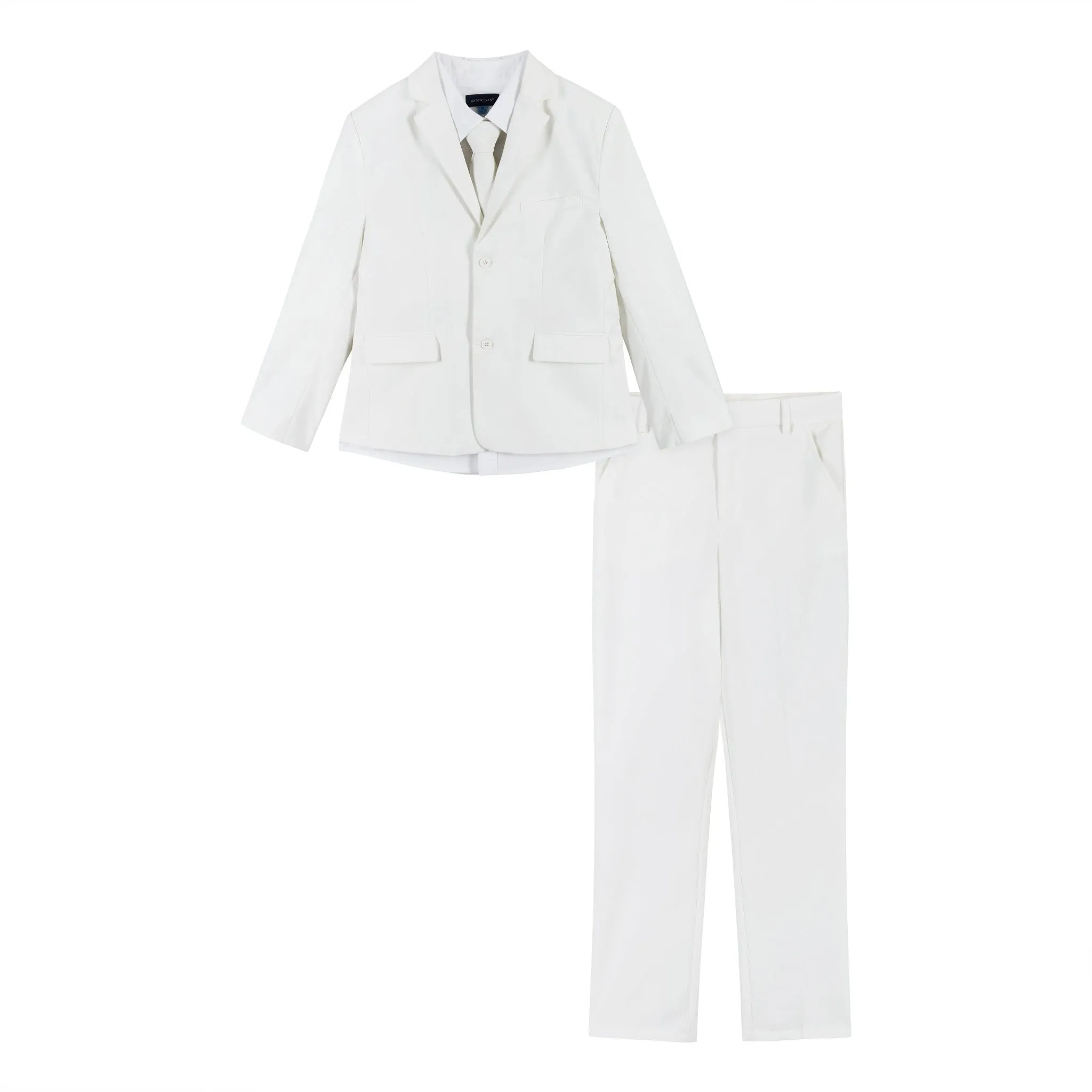 4-piece Suit Set (size 8-14 Years) | White Babykids_Andy-Evan