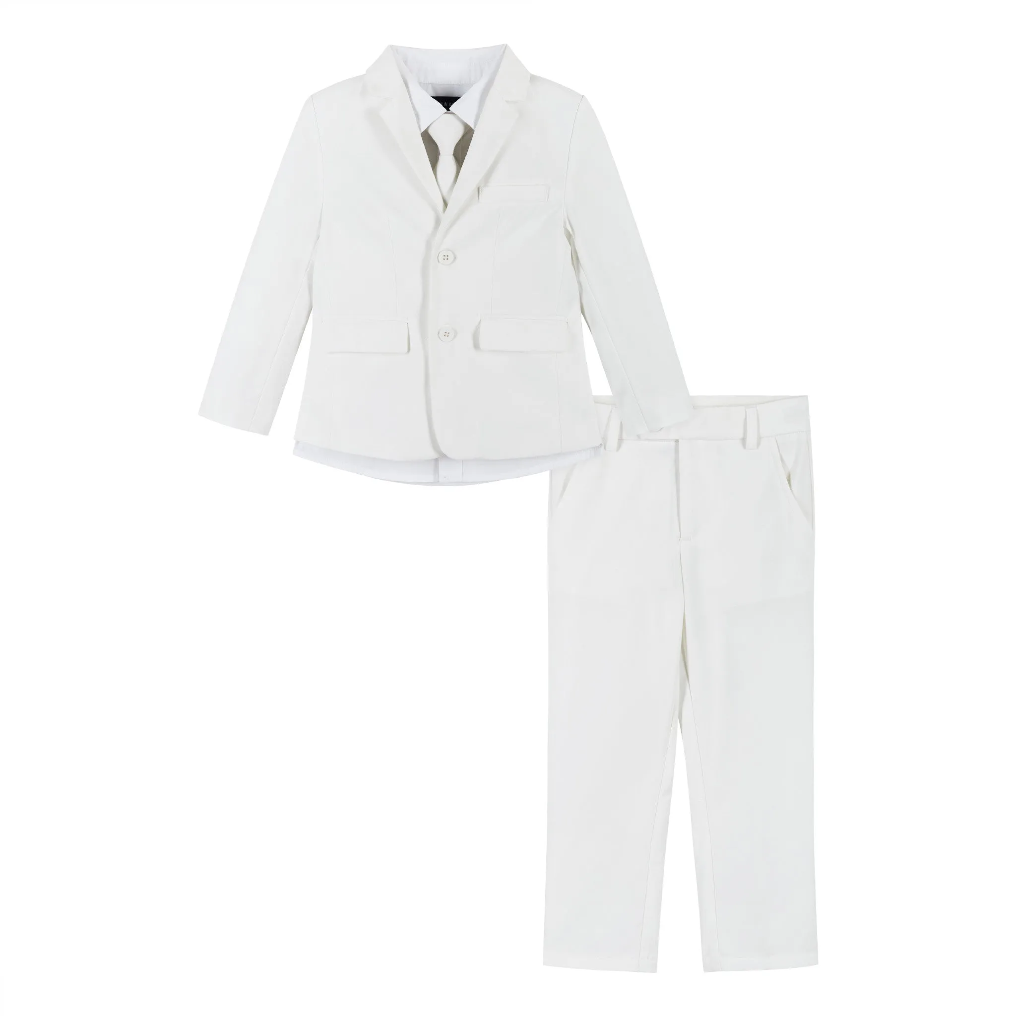 5-piece Suit Set | White Babykids_Andy-Evan