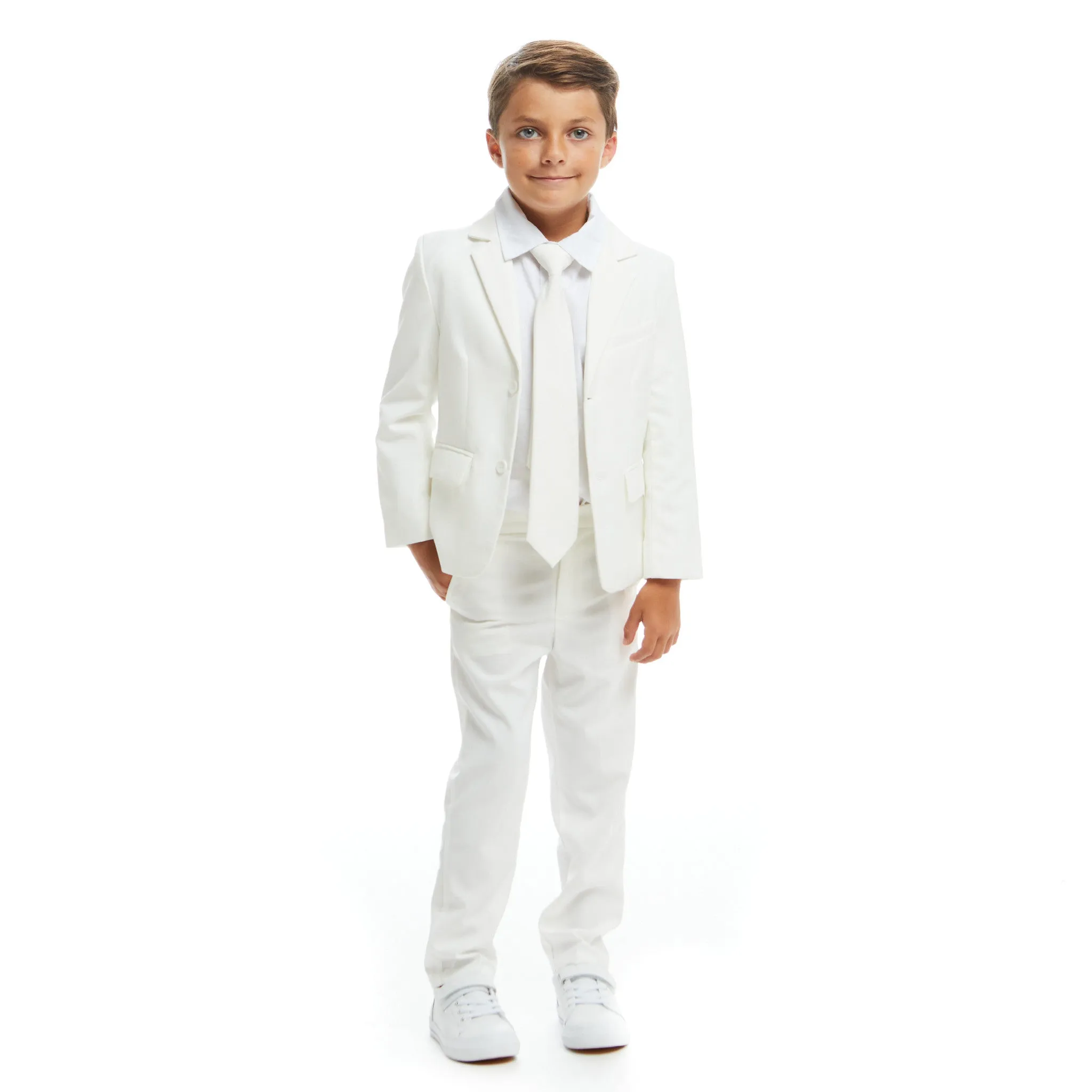 5-piece Suit Set | White Babykids_Andy-Evan
