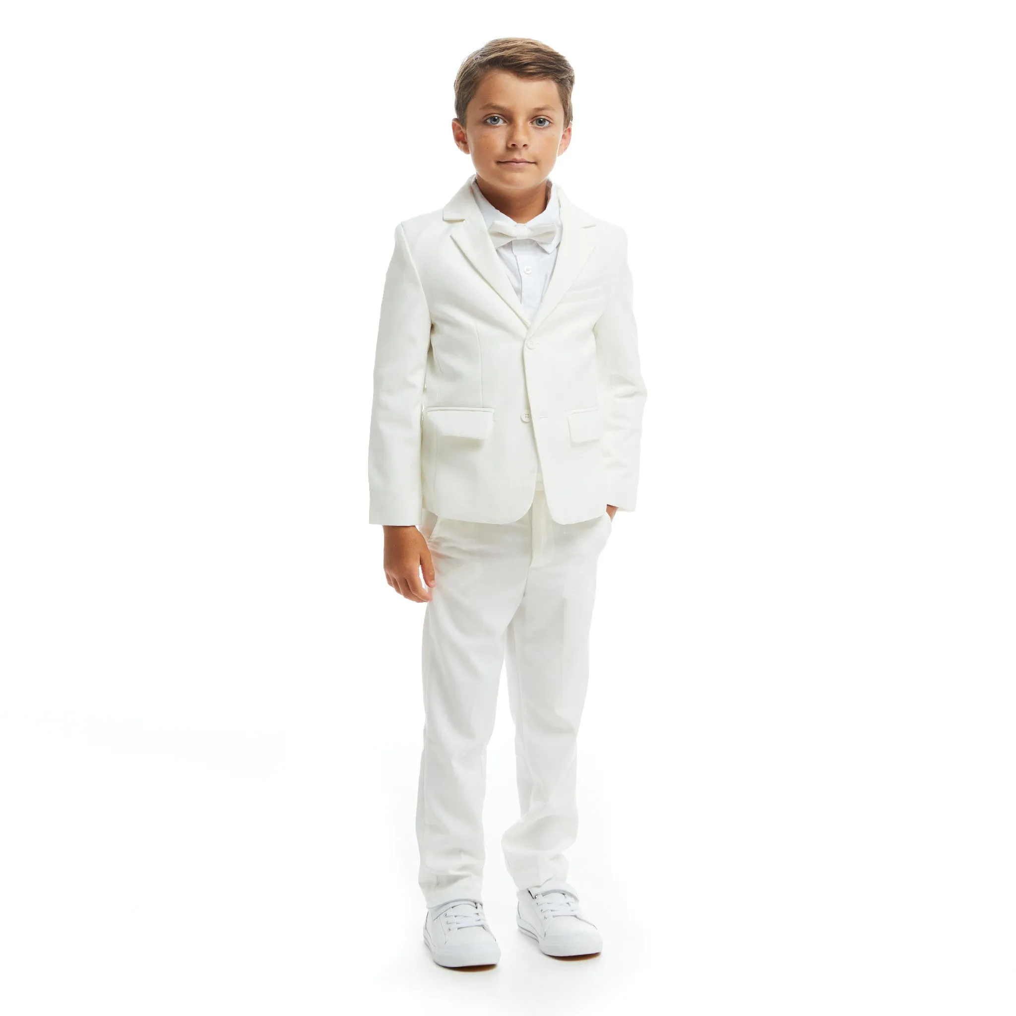 5-piece Suit Set | White Babykids_Andy-Evan