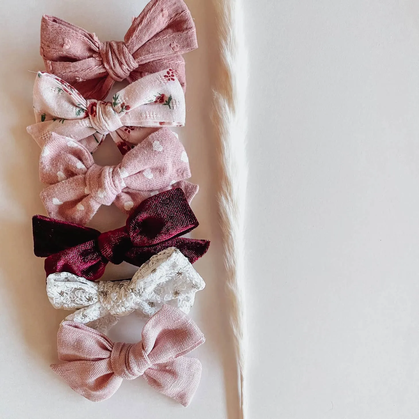6 Piece Bow Set - Peony by Moon   Mystics