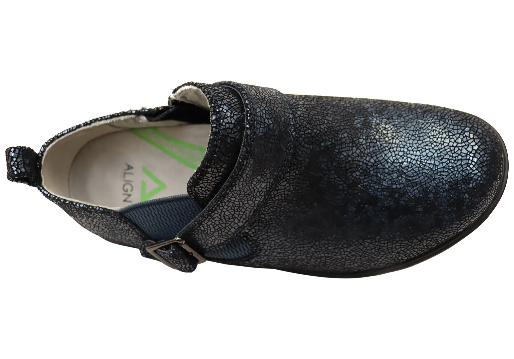 Align Arya Womens Leather Wide Fit Comfortable Arch Support Shoes Align Shoes
