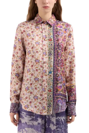 ALOE Printed Silk Shirt