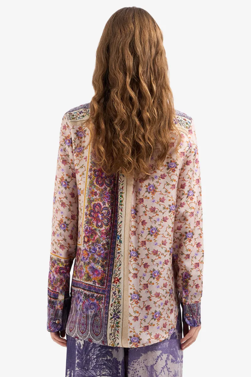 ALOE Printed Silk Shirt