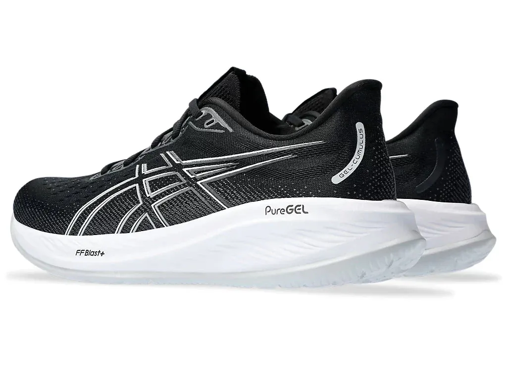 ASICS Mens Gel Cumulus 26 Extra Wide - Black/Concrete (1011B791-002) Asics	Running Shoes
