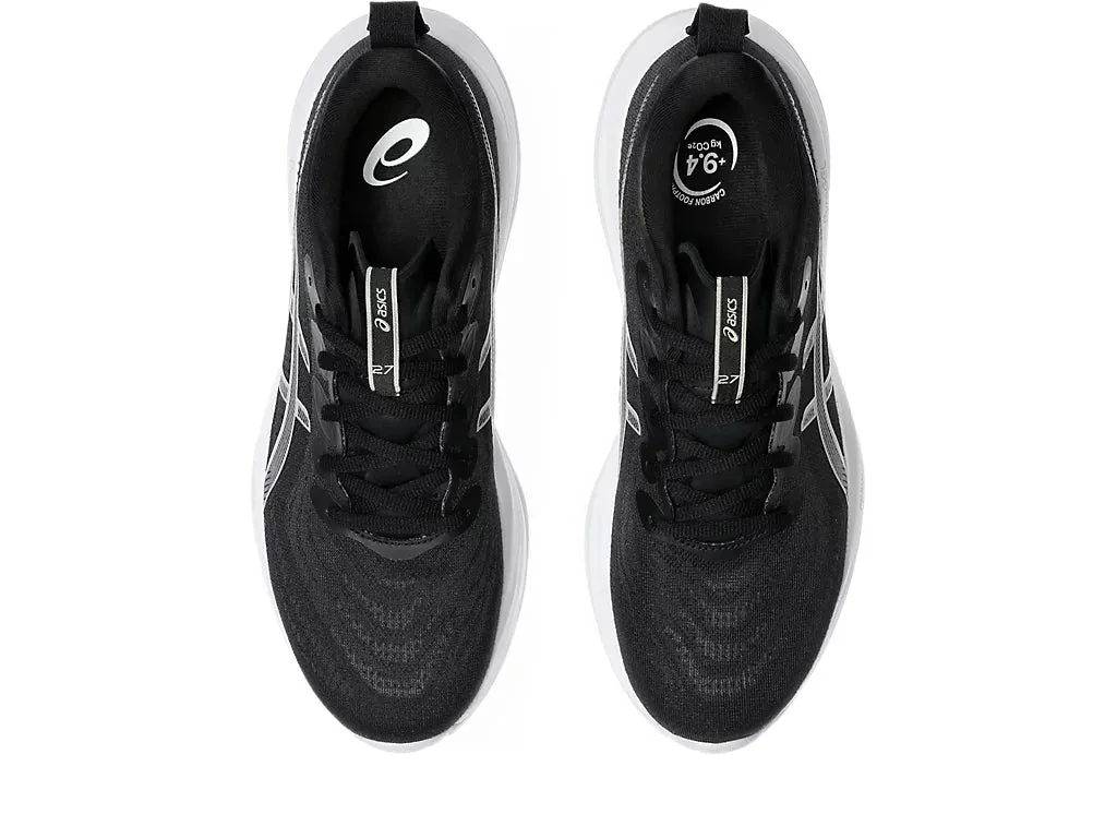 Asics Mens Gel Cumulus 27 Wide - Black/Concrete (1011B981-002) Asics	Running Shoes