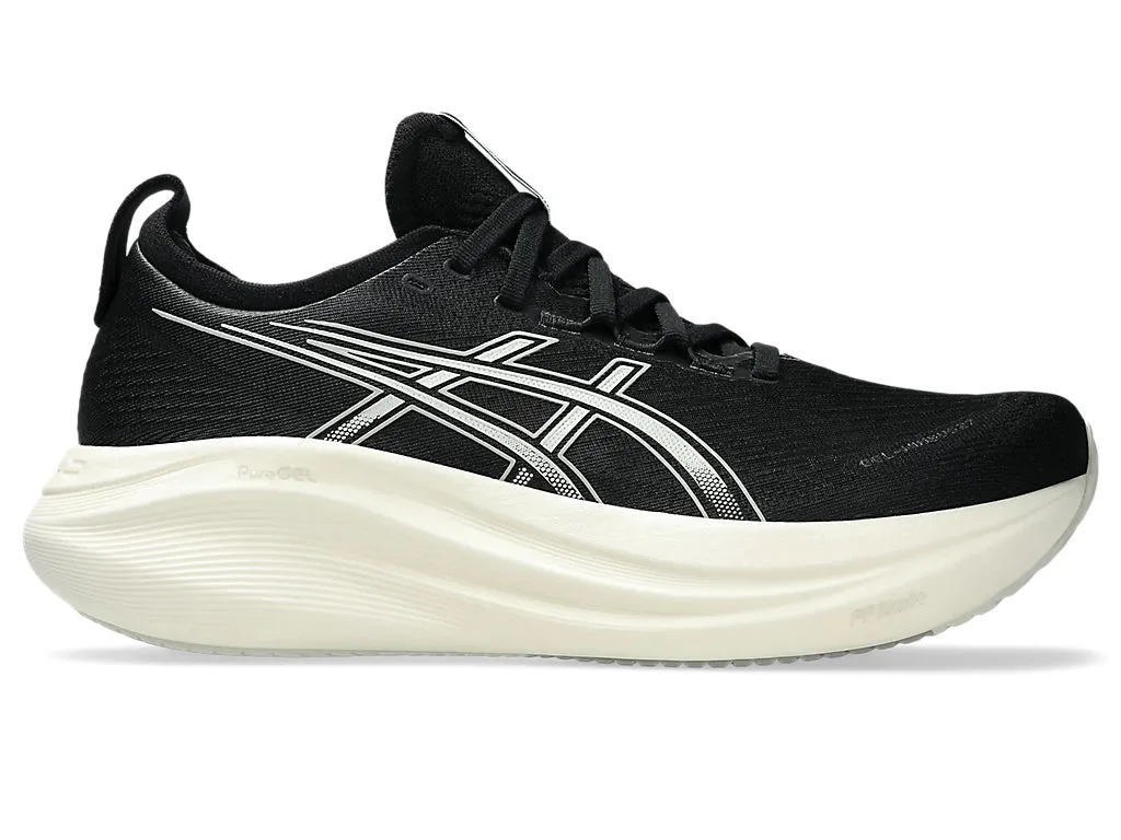 Asics Mens Gel Nimbus 27 Wide - Black/Lake Grey (1011B956-002) Asics	Running Shoes
