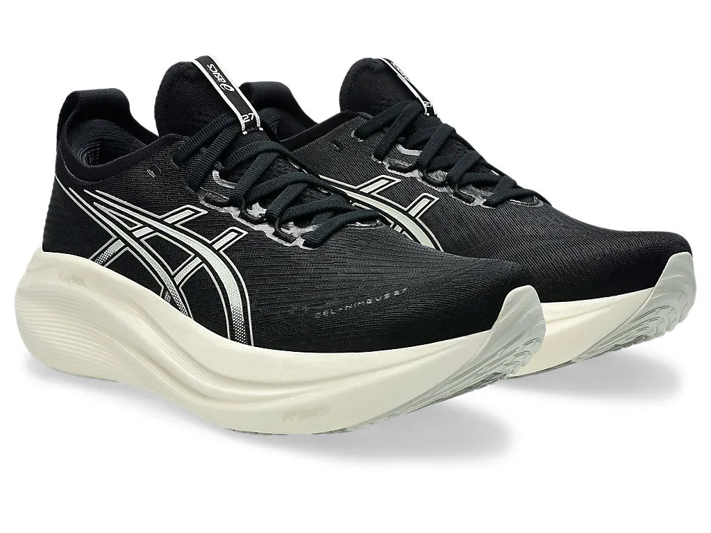 Asics Mens Gel Nimbus 27 Wide - Black/Lake Grey (1011B956-002) Asics	Running Shoes
