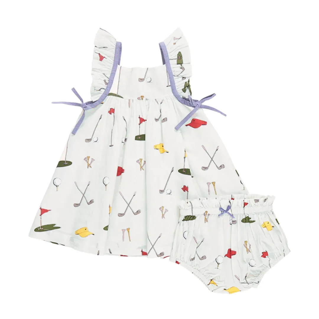 Baby Ailee Dress Set - Golf Tournament by Pink Chicken