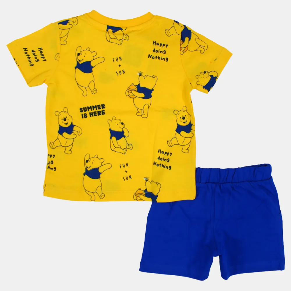 Baby Boys Winnie The Pooh Short-Sleeved Cotton Pajama Set