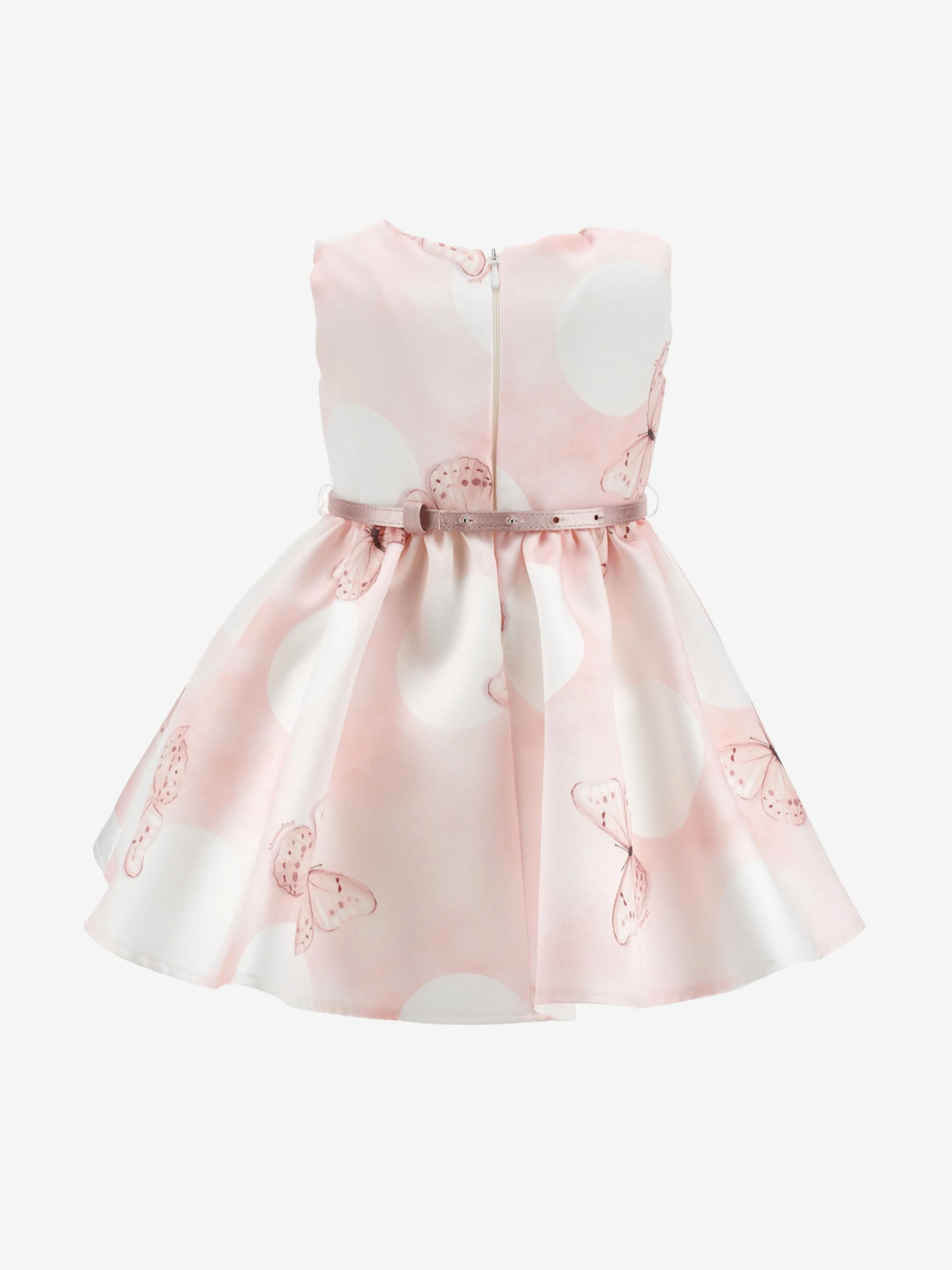 Baby Girls Spotted Butterfly Dress in Pink