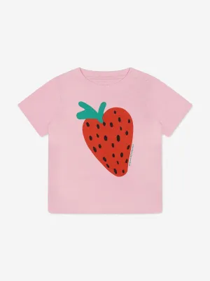 Baby Girls Strawberry T-Shirt in Pink