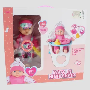 Baby in High Chair Baby Doll – The Perfect Gift for Little Girls
