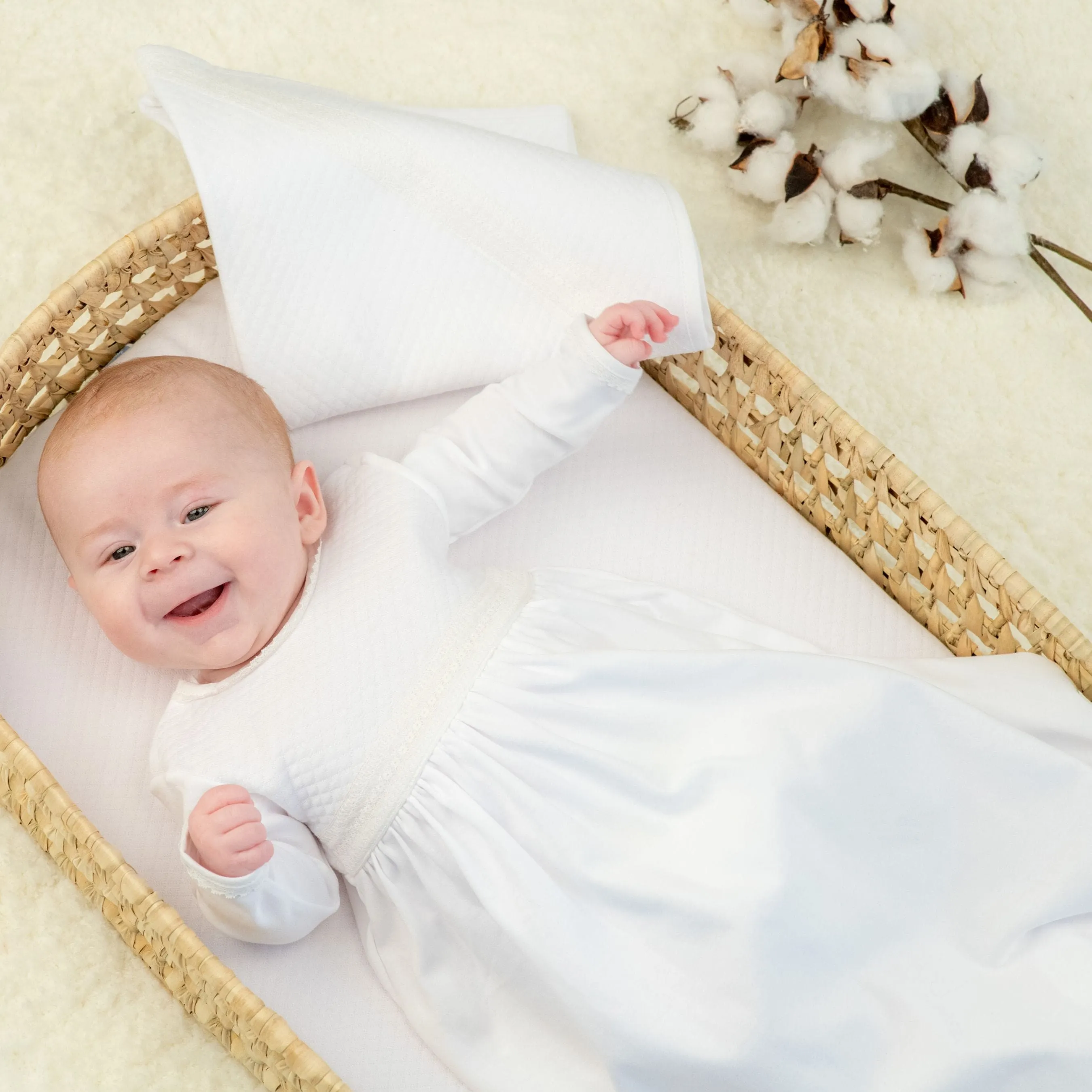 Baby White Cotton Gown Set (3) Babykids_Bebe-Sweeny