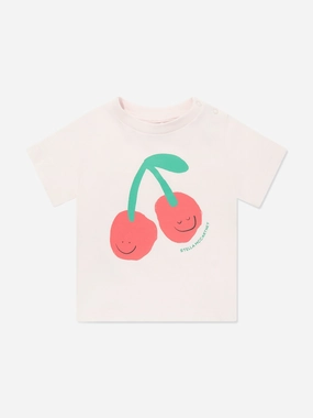 Baby Girls Cherries T-Shirt in Pink