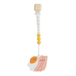 Bacon   Egg Teether Set by Loulou Lollipop