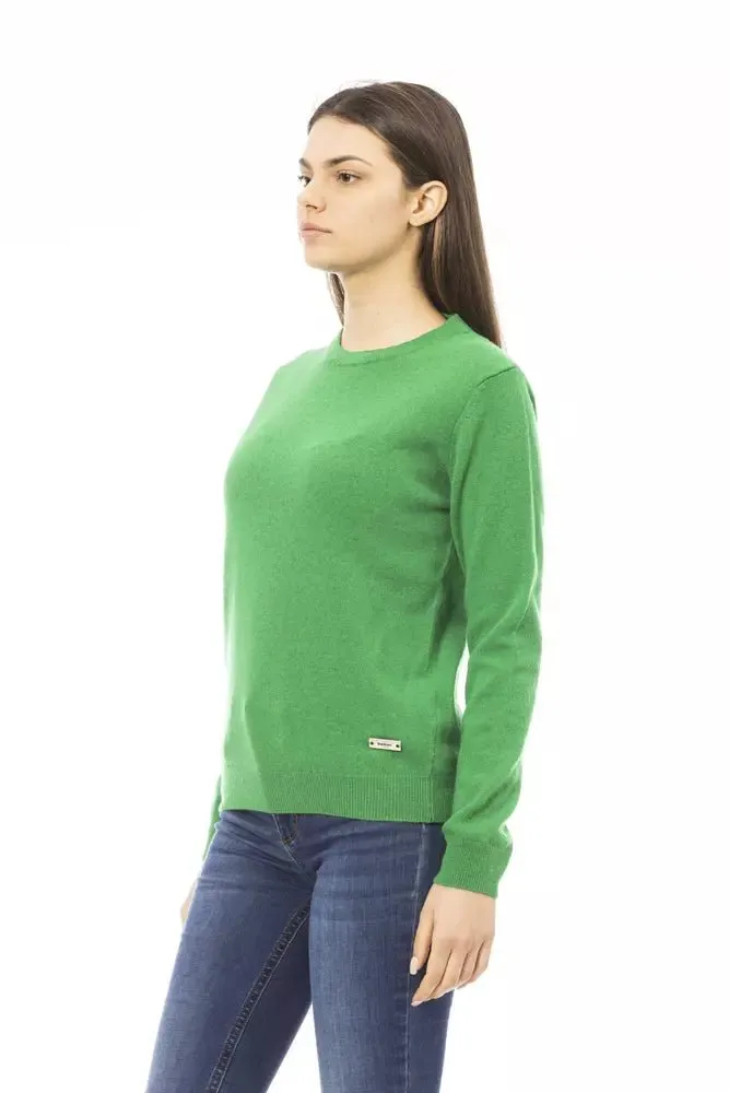 Baldinini Trend Green Cashmere Women Sweater