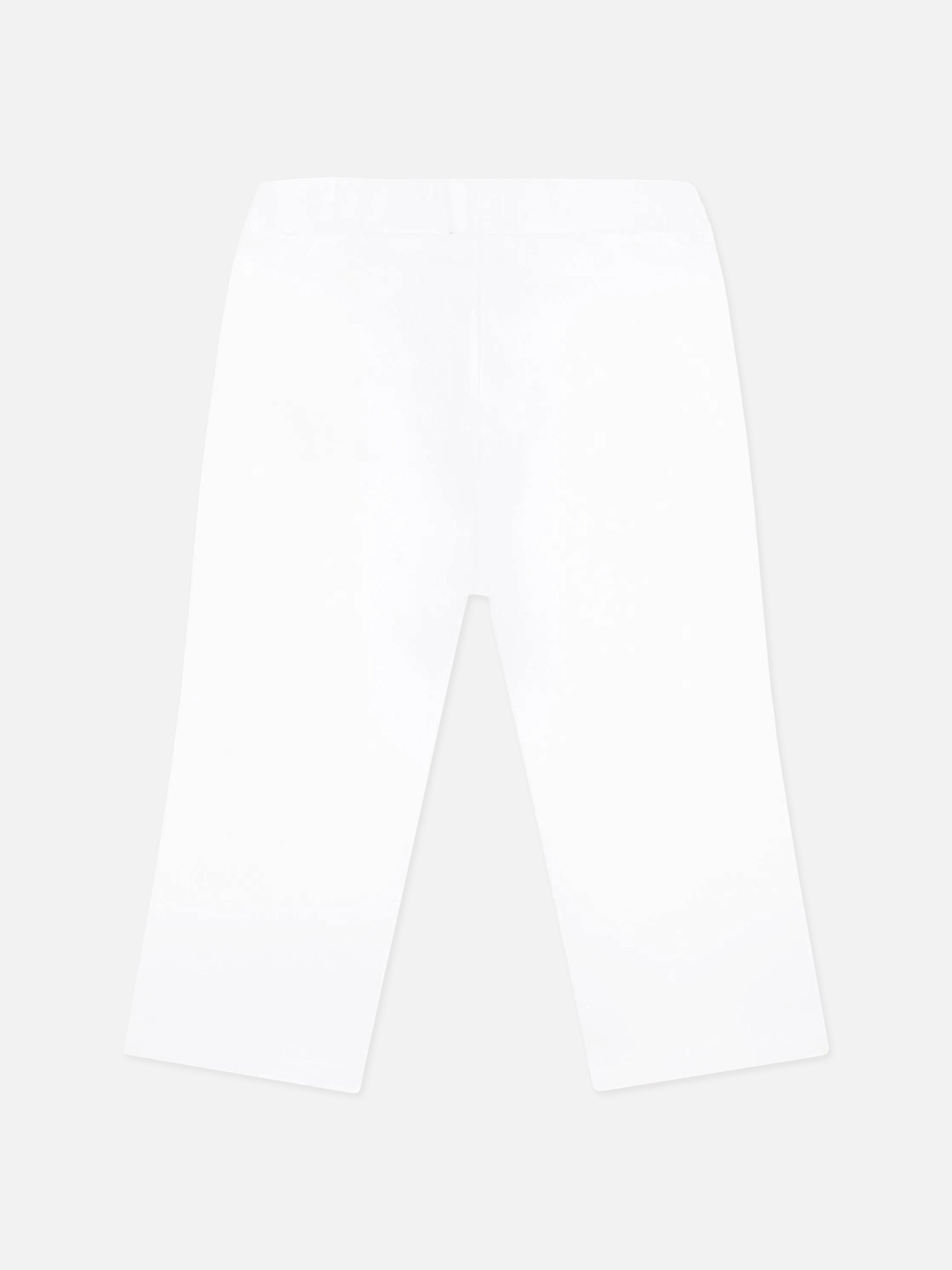 Balmain Baby Girls Logo Button Trousers in White