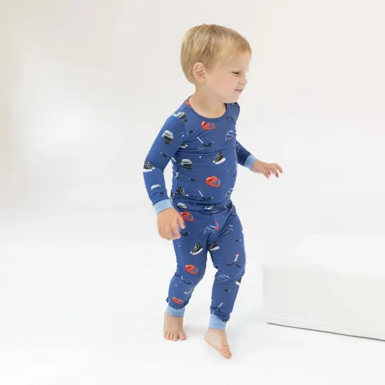 Bamboo Long Sleeve Lounge Wear Set - Hockey by Angel Dear