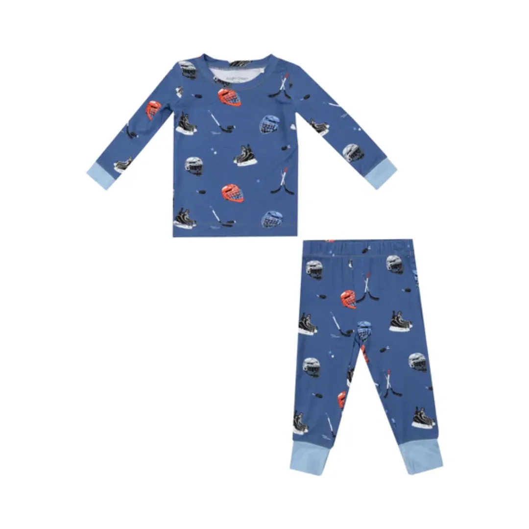 Bamboo Long Sleeve Lounge Wear Set - Hockey by Angel Dear
