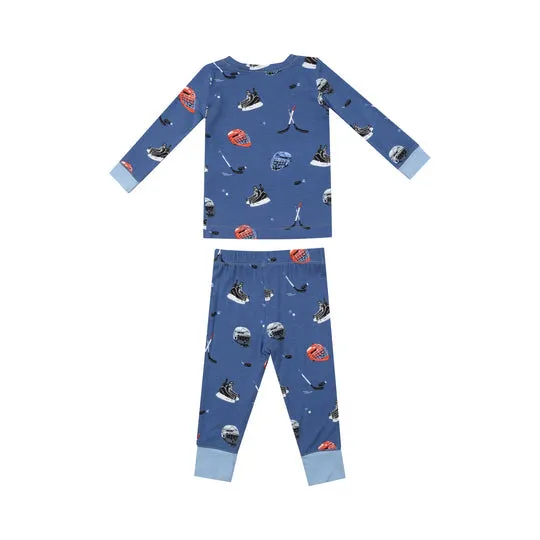 Bamboo Long Sleeve Lounge Wear Set - Hockey by Angel Dear