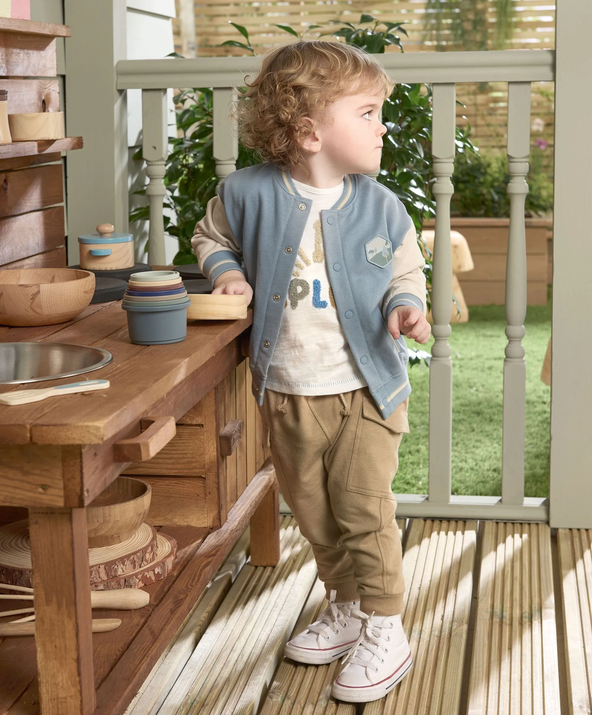 Baseball Jacket - Blue Babykids Mamas & Papas