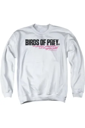Birds Of Prey Horizontal Logo Adult Crewneck Sweatshirt