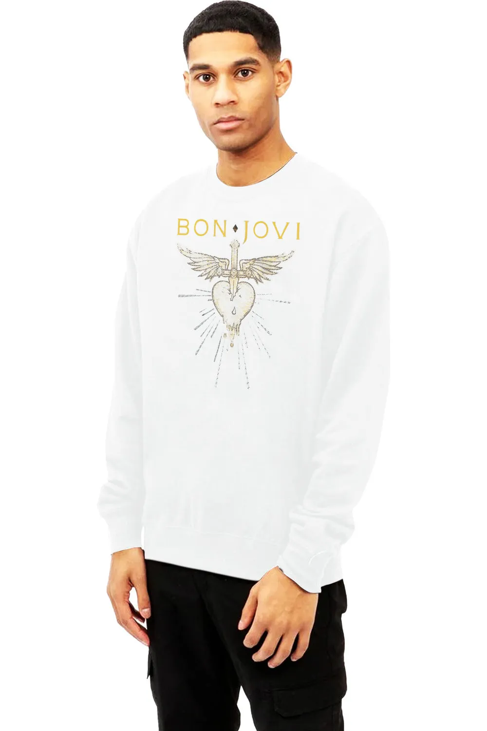Bon Jovi Greatest Hits Adult Crewneck Sweatshirt