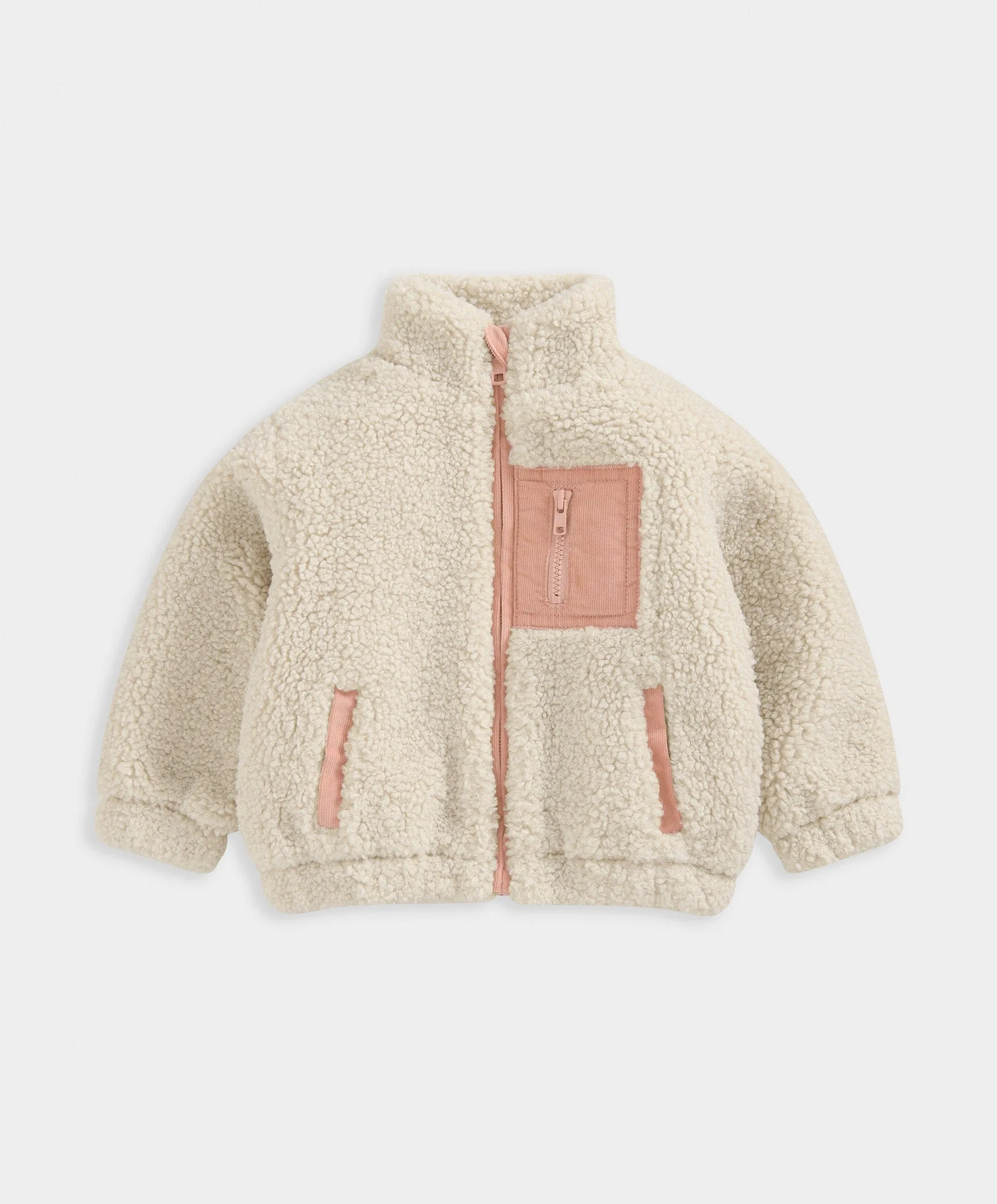 Borg Jacket - Beige Babykids Mamas & Papas