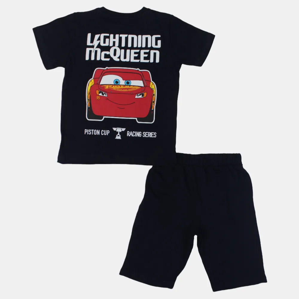 Boys Cotton Pajama Set - Lightning McQueen Design