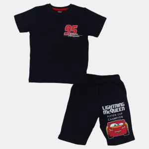 Boys Cotton Pajama Set - Lightning McQueen Design