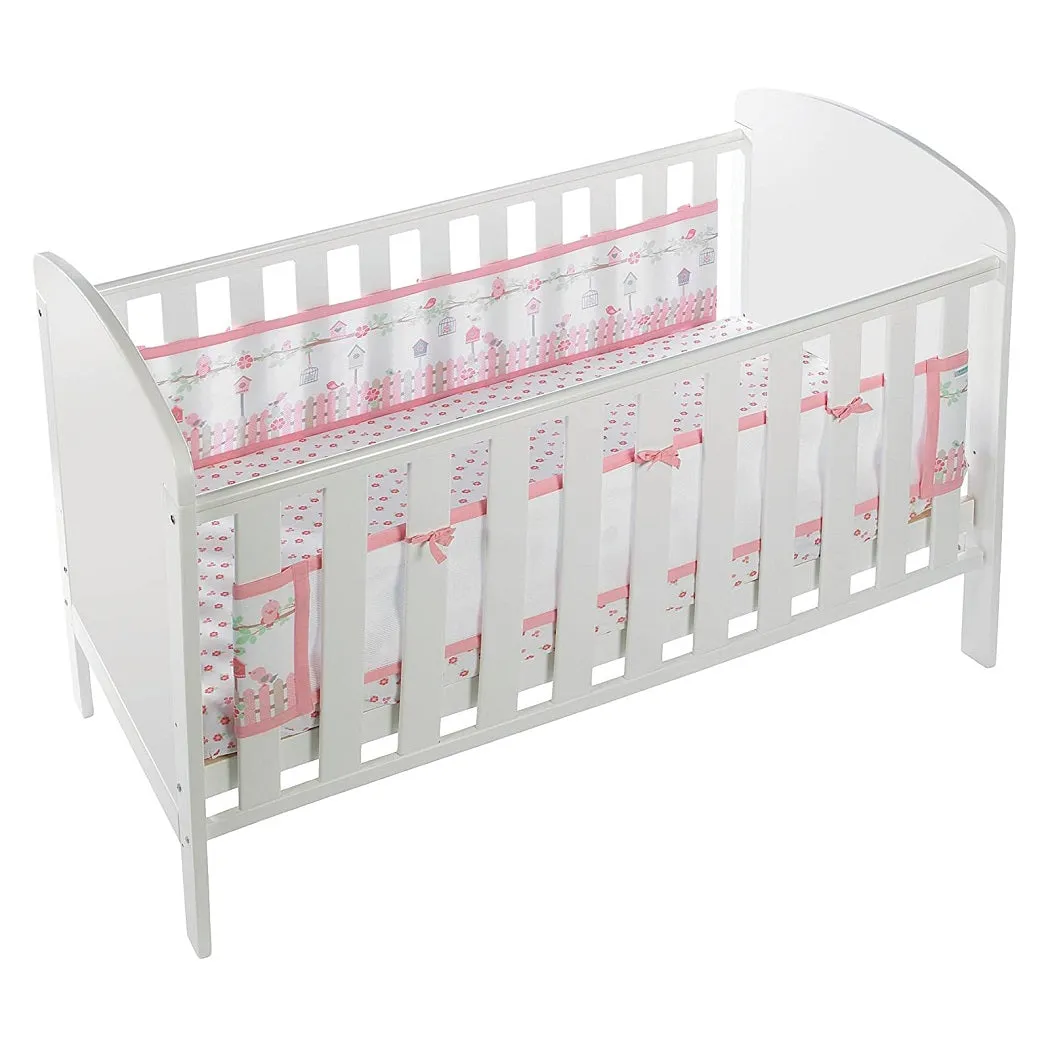 BreathableBaby Cot Bed Set (English Garden)
