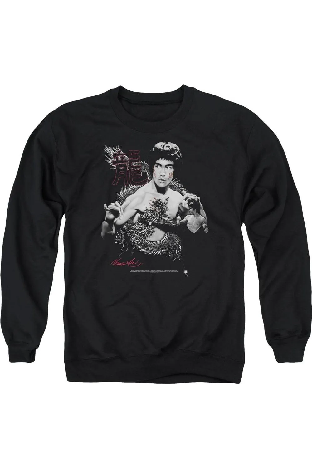 Bruce Lee The Dragon Adult Crewneck Sweatshirt