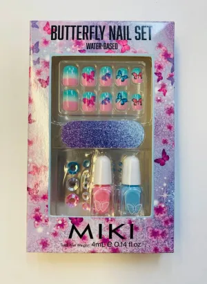 Butterfly Water-based Nail Set Miki