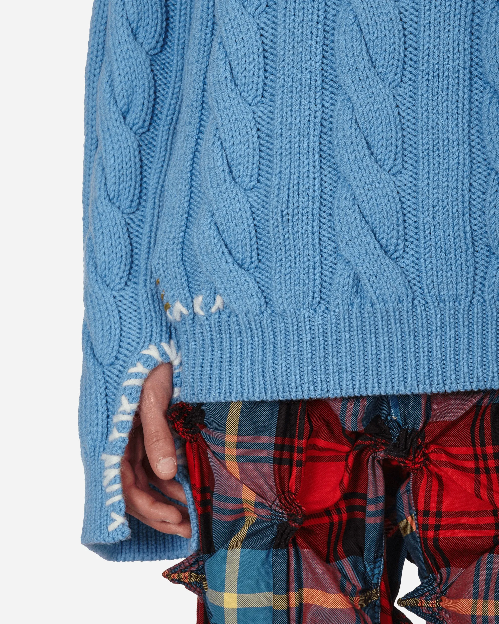 Cable-Knit Sweater Blue
