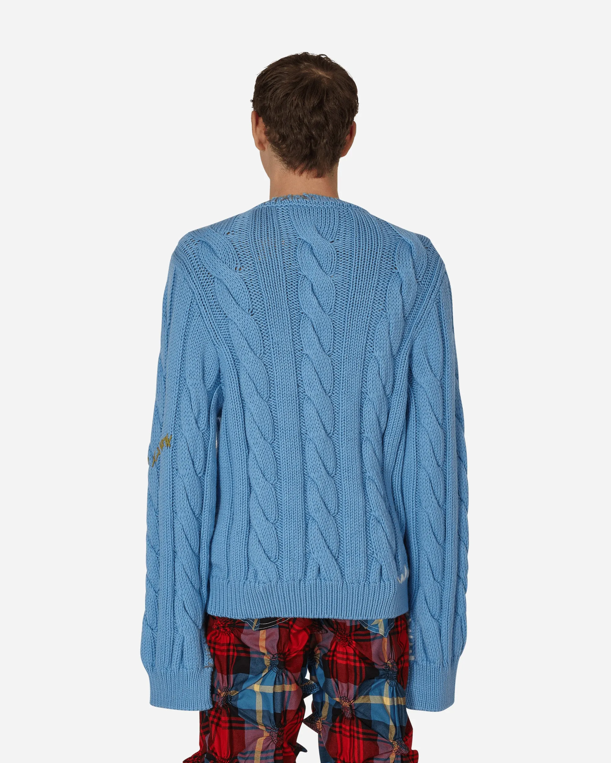 Cable-Knit Sweater Blue