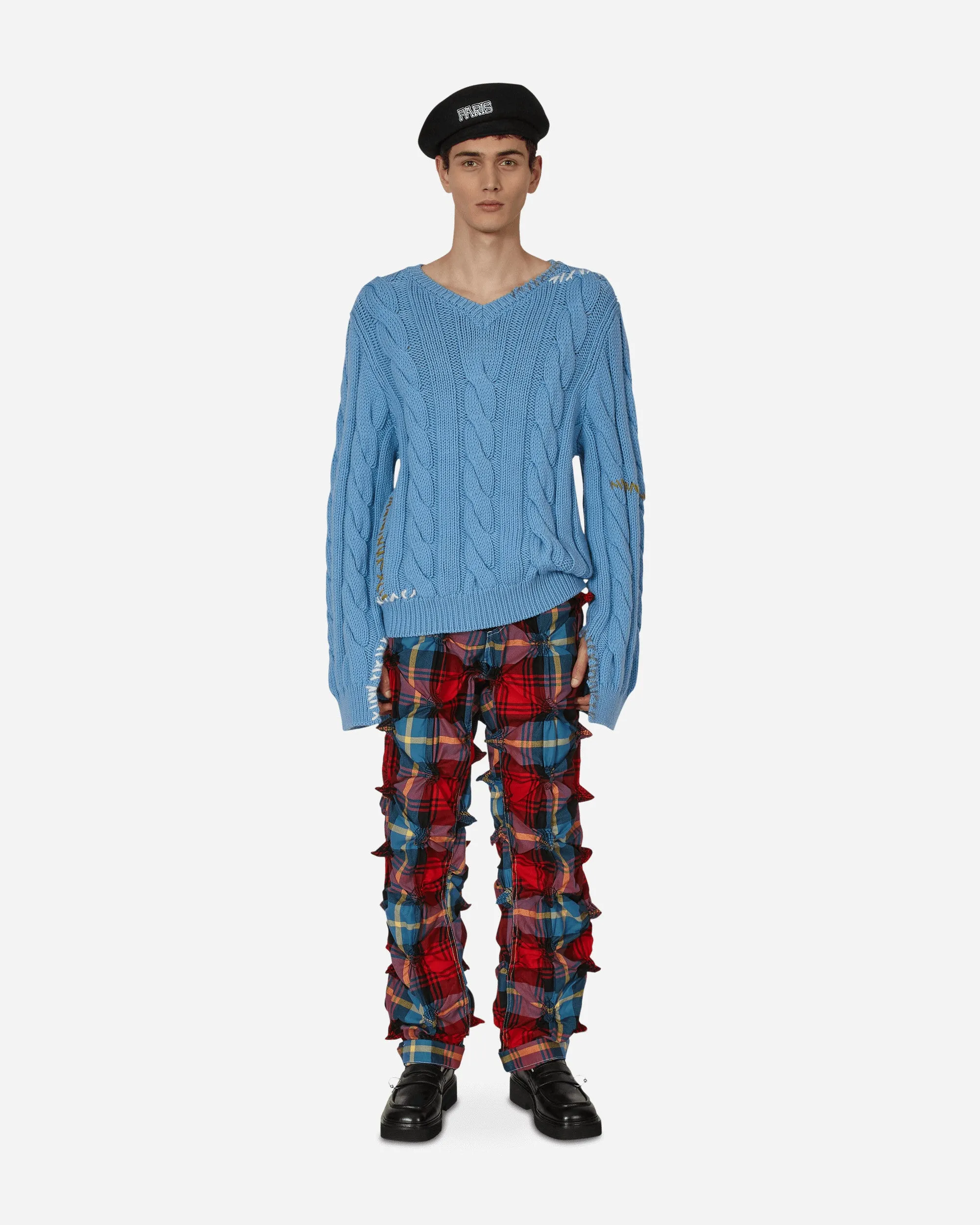 Cable-Knit Sweater Blue