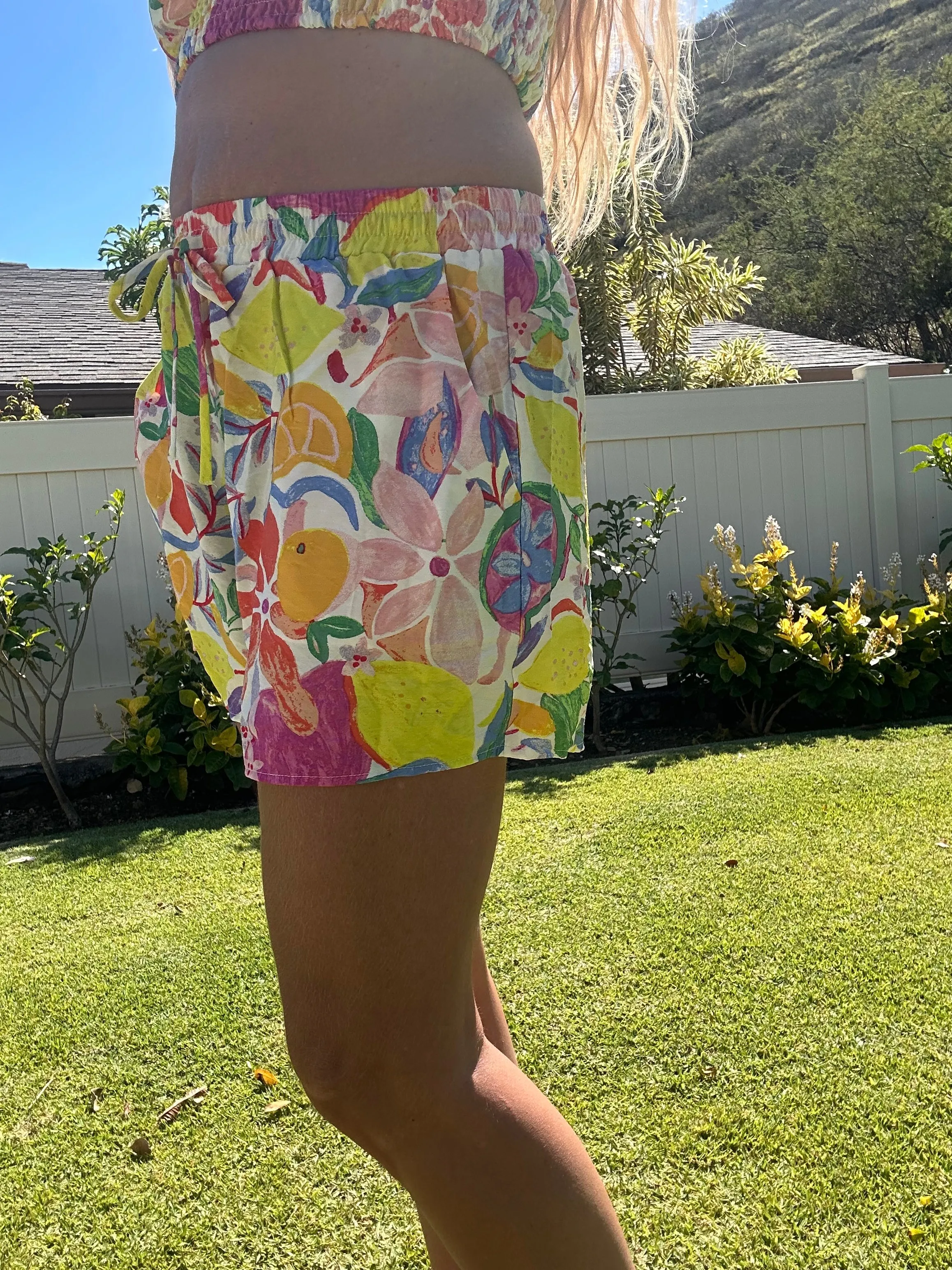 Calabash printed short