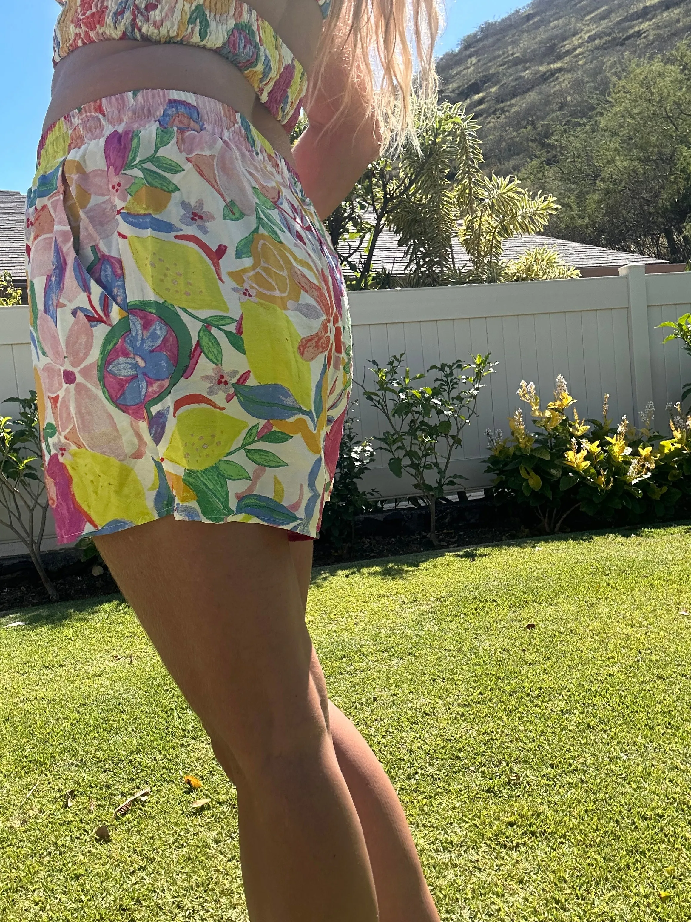 Calabash printed short