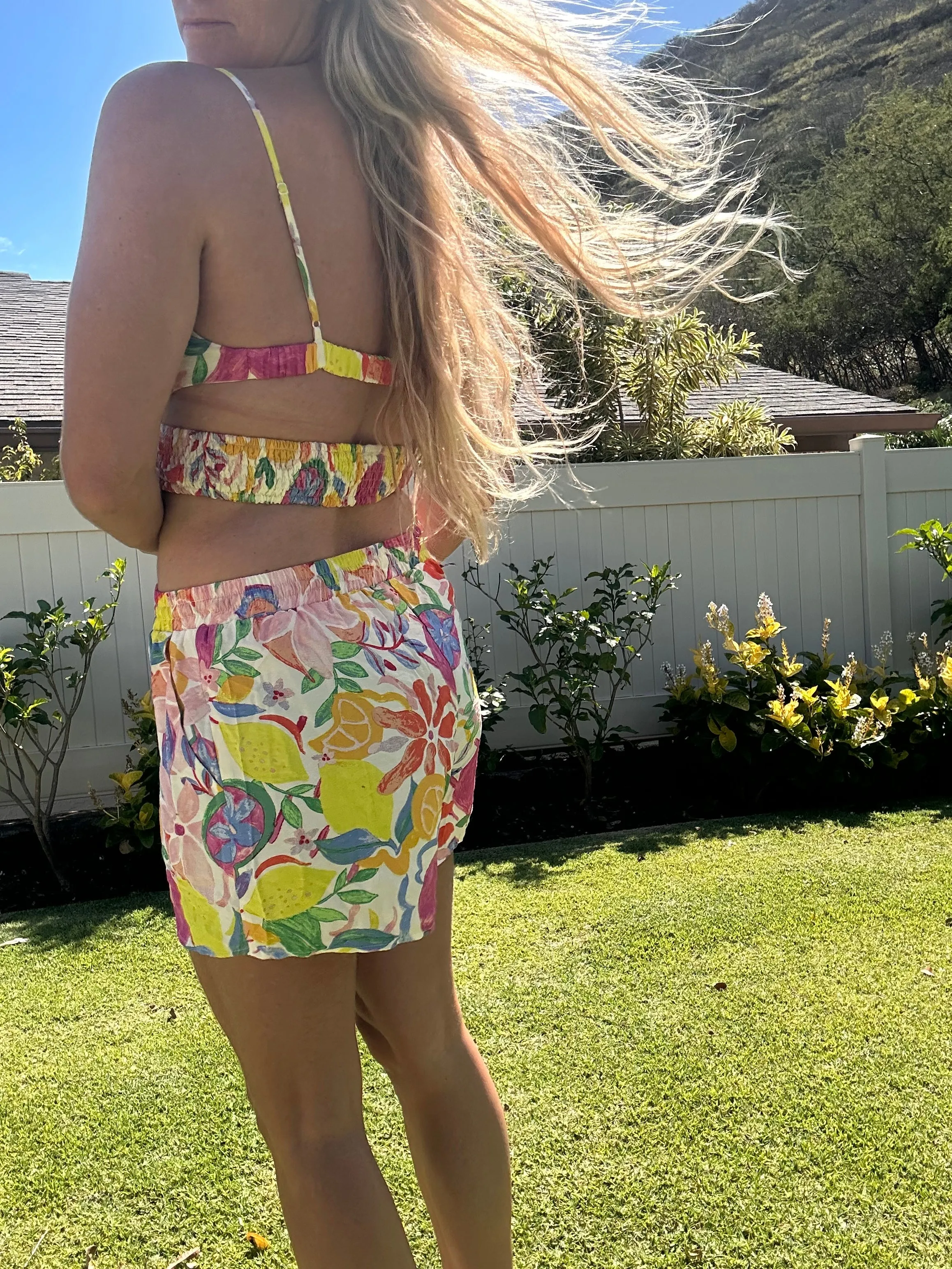 Calabash printed short