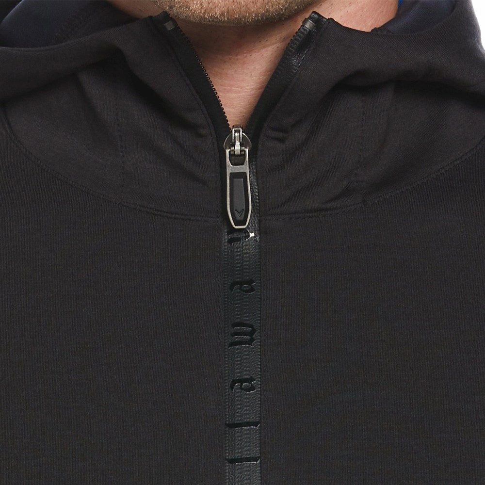 Callaway Premium Aquapel 1/4 Zip Hoodie Golf Jacket Black Heather - SS25 Men