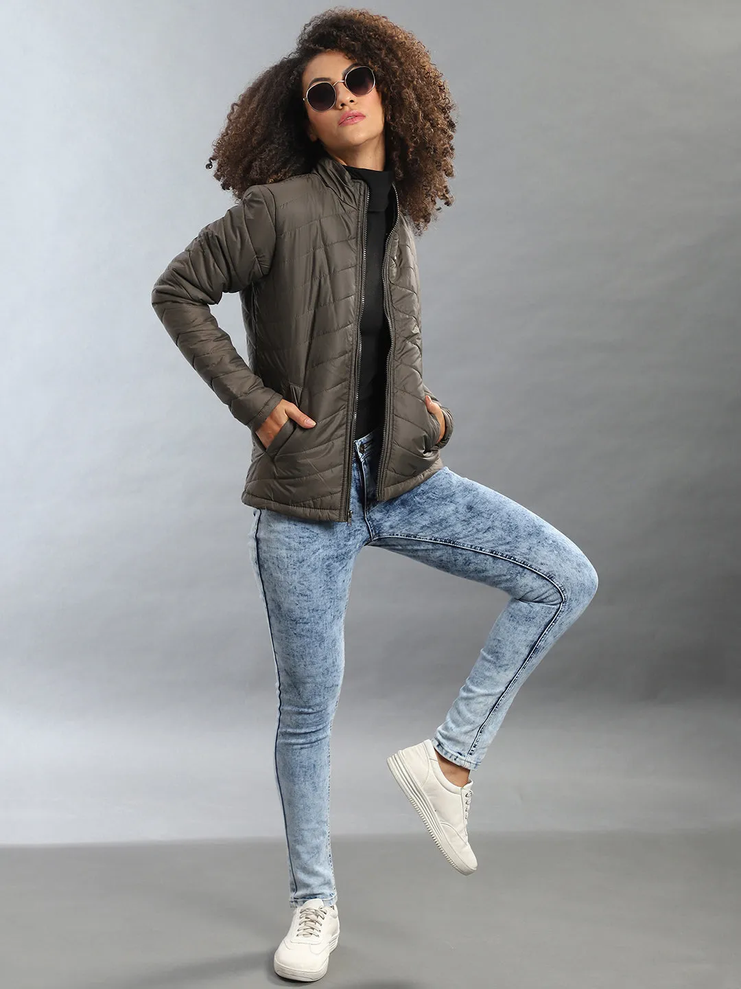 Campus Sutra Women Stylish Bomber Jacket