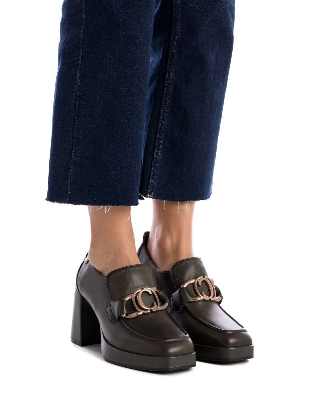Carmela Leather Collection Women's Loafer Pump by Xti