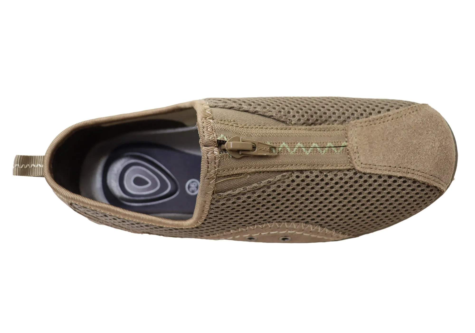 CC Resorts Sorrell Womens Comfortable Casual Flats With Zip Entry CC Resorts Shoes