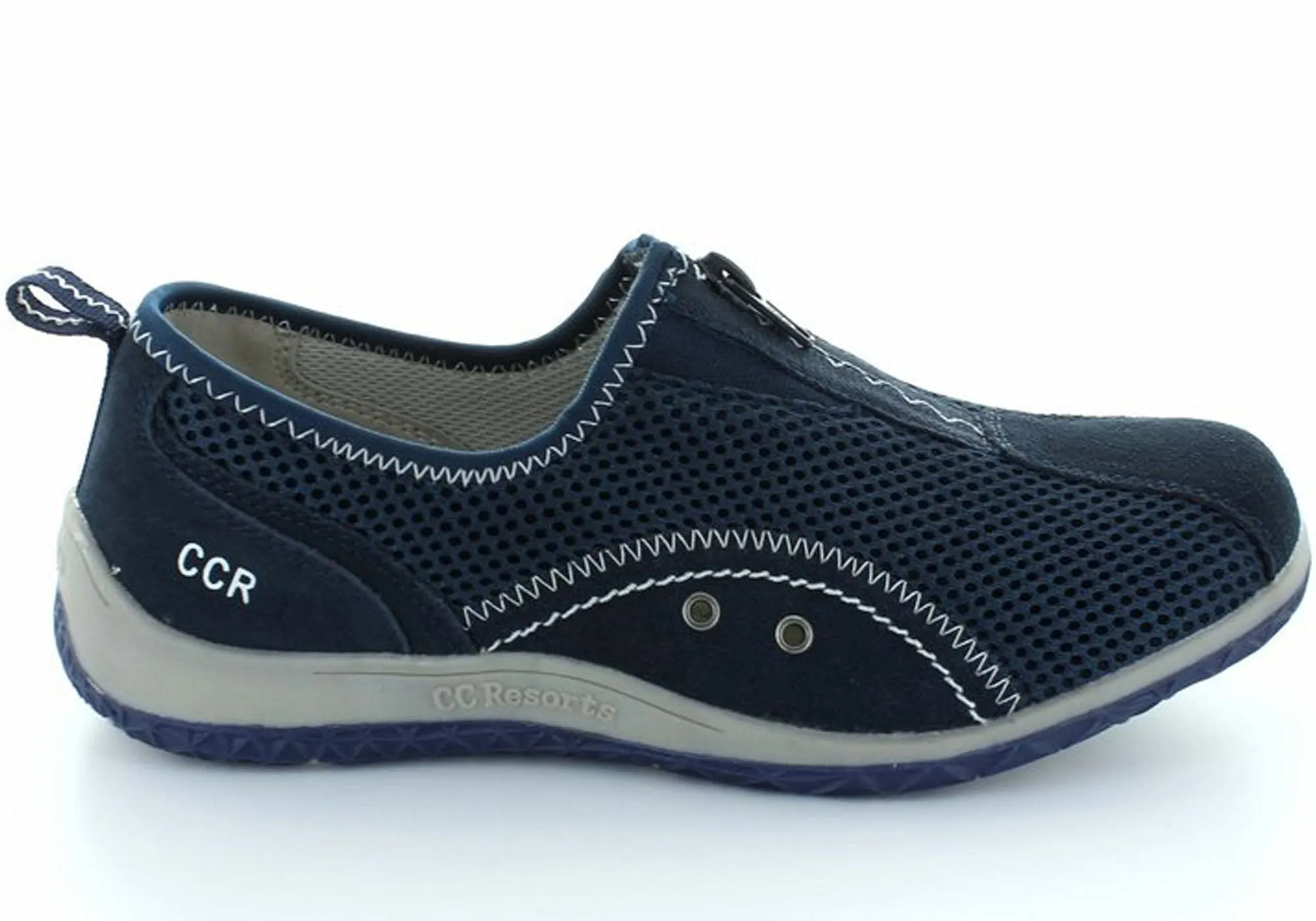 CC Resorts Sorrell Womens Comfortable Casual Flats With Zip Entry CC Resorts Shoes