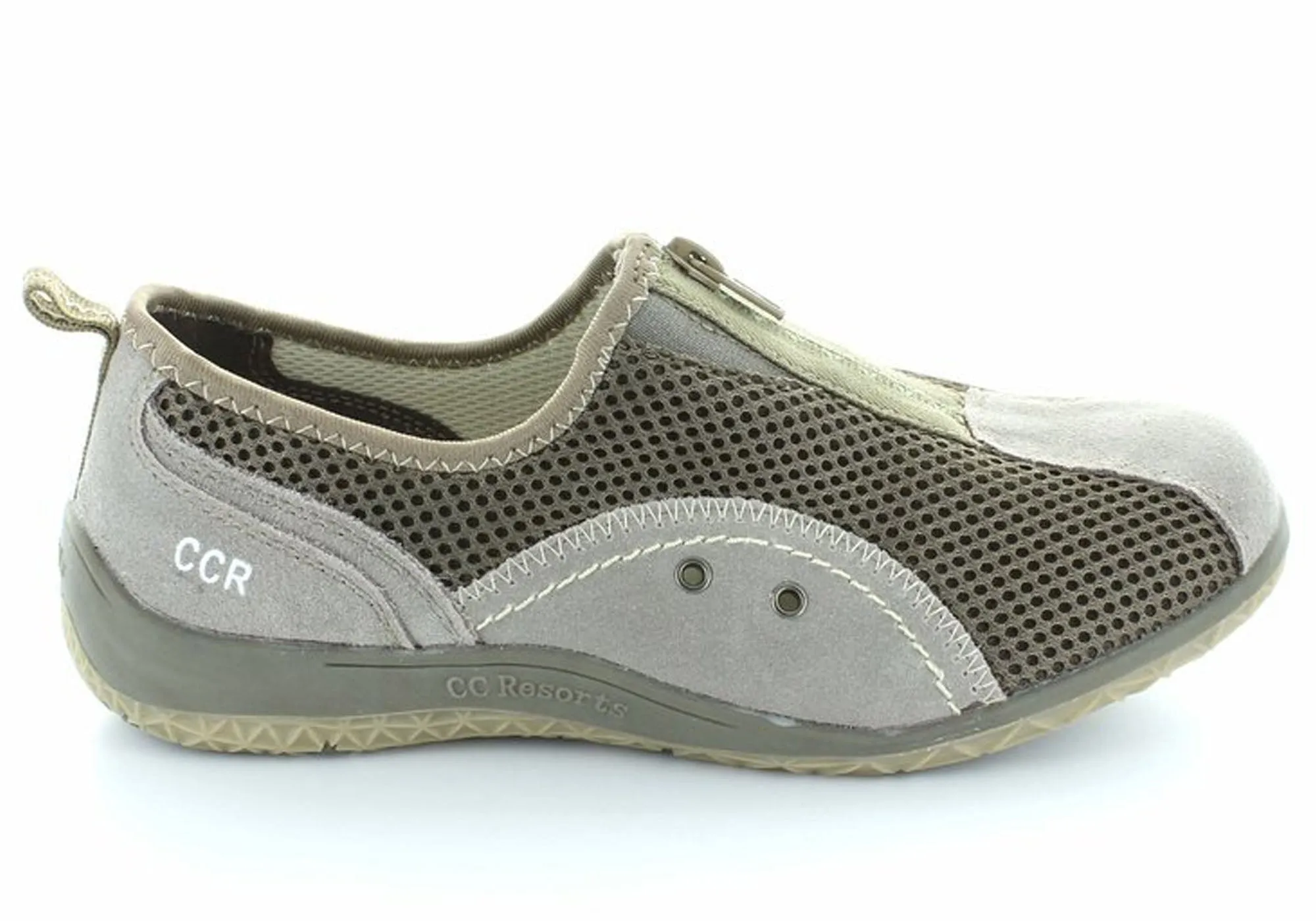 CC Resorts Sorrell Womens Comfortable Casual Flats With Zip Entry CC Resorts Shoes