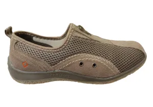 CC Resorts Sorrell Womens Comfortable Casual Flats With Zip Entry CC Resorts Shoes