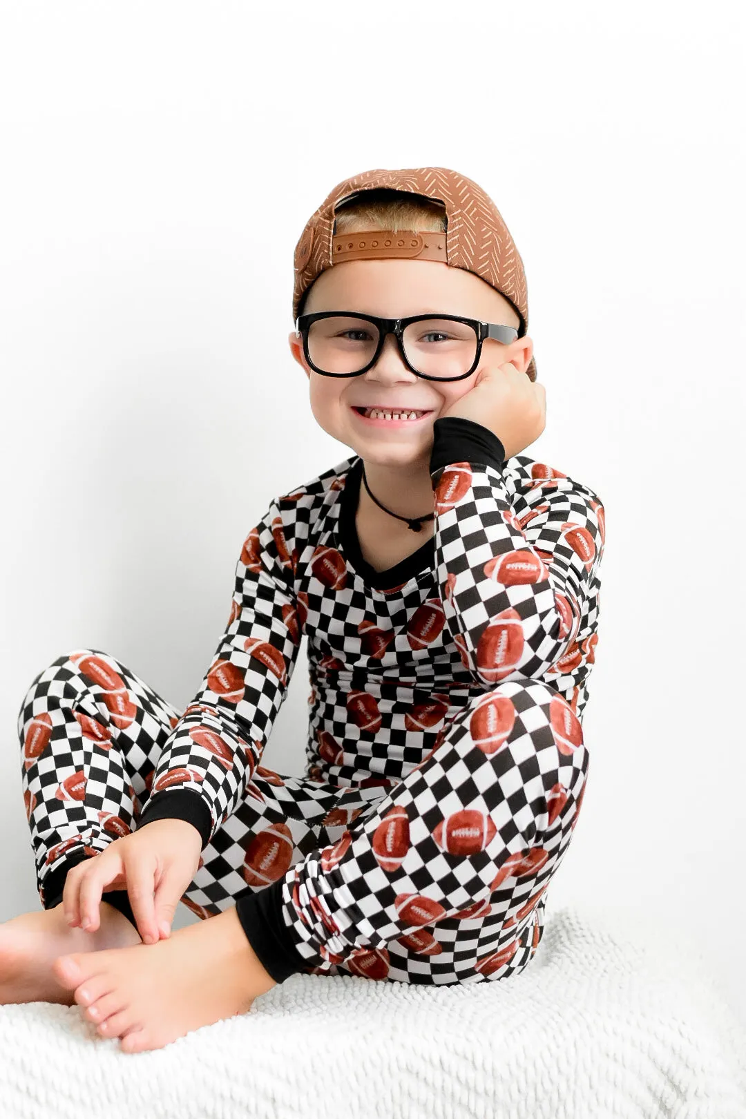 Checkered Football Dream Set Babykids_Dream-Big-Little-Co